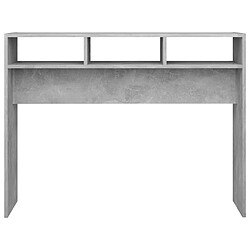 Acheter vidaXL Table console gris béton 105x30x80 cm bois d'ingénierie