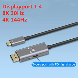 Universal Câble USB C à 1.4 K avec USB C PD 8K @ 60Hz 4K @ 144Hz 3 pour Pro 20192020 Dell XPS |