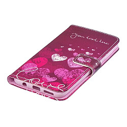 Acheter Wewoo Housse Coque Etui à rabat horizontal en forme de cœur avec lettre pour Galaxy A30avec porte-cartes et