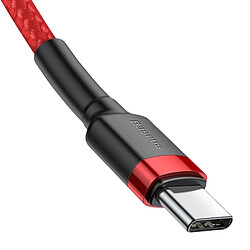 Wewoo Cable Câble de charge du flash 60W série USB-C / Type-C PD 2.0 Cafule, longueur câble: 2 m (rouge)