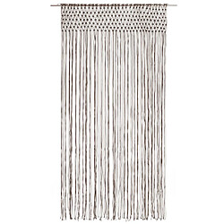 vidaXL Rideau en macramé Taupe 140x240 cm Coton