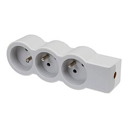 rallonge multprise - 3 x 2p+t - a cabler - blanc / gris - legrand 049496