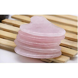 Chrono Gua Sha grattant outil de massage cristal Quartz Rose Guasha Conseil thérapie de massage pierres anti-âge anti-rides,Rose