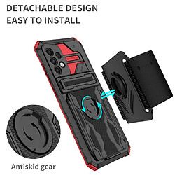 Coque en TPU antichoc avec béquille rouge pour votre Samsung Galaxy A52 4G/5G/A52s 5G