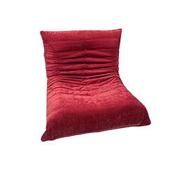 SoftEva Sans assemblage moderne ergonomique Bean Bag chaise velours côtelé plancher lounge chair Rouge