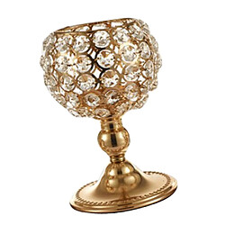 Bougeoirs En Cristal Chandeliers Pour La Décoration De Table De Mariage Cadeau 25cm Argent