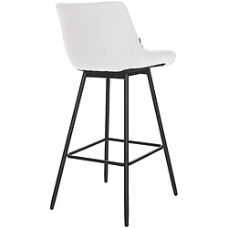 Non Tabouret de bar Weston simili cuir pas cher