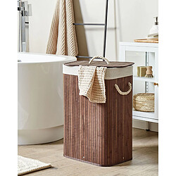 Beliani Panier en bambou marron 60 cm KOMARI