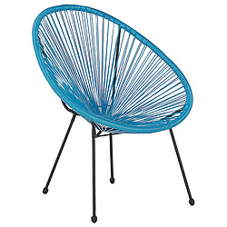 Beliani Chaise de jardin ACAPULCO II Bleu