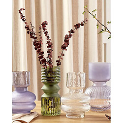 Beliani Vase à fleurs RODIA Verre 24 cm Transparent