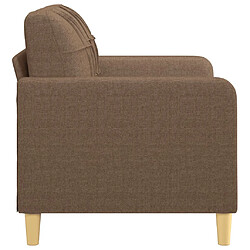 Avis vidaXL Canapé à 2 places Marron 120 cm Tissu