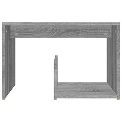 Avis vidaXL Table d'appoint Sonoma gris 59x36x38 cm Bois d'ingénierie