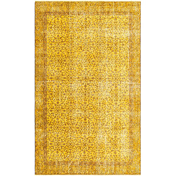 Vidal Tapis de laine 249x150 jaune Ultra Vintage