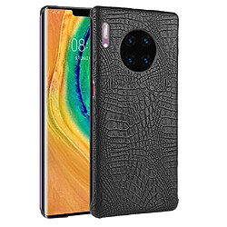 Wewoo Coque Rigide Pour Huawei Mate 30 Pro Shockproof Crocodile Texture PC + PU Case Noir