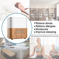 Acheter Universal Diffuseur d'huile essentielle Bluetooth intelligent Fabricant de brume à ultrasons avec haut-parleur Affichage du temps Réveil Humidificateur d'air pour la page d'accueil