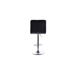 ICONIK INTERIOR Tabouret pivotant avec dossier - Dossier droit Rouge pas cher