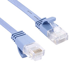 Wewoo Câble LAN réseau Ethernet plat bleu CAT6 extra-plat, Longueur: 20m