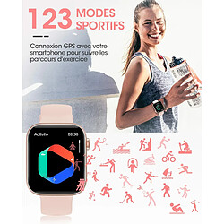 Avis Montre Connectée Vanwin P45 Femme Avec Appel Bluetooth Assistant Vocal, 1,8'' Smartwatch Avec 2 Bracelets/123 Modes Sportifs/Fonction Féminine/Lecteur Musical/Rythme Cardiaque/Sommeil Android Ios Or