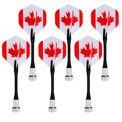 Fléchettes magnétiques de 6 pièces pour l'aimant fléchettes dart board canada national flag