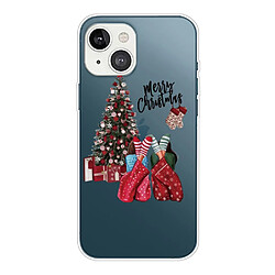 Coque en TPU antichoc, motif de Noël, antichute pour votre iPhone 14 Plus - Pyjama de Noël