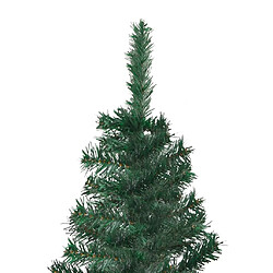 Avis vidaXL Arbre de Noël artificiel d'angle LED et boules Vert 240 cm PVC