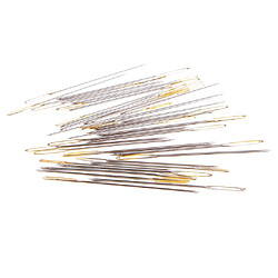 30 pcs / boîte point de croix aiguilles main broderie aiguille grand oeil or taille 26