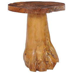 Maison Chic Table basse,Table Console Table d'appoint, Table pour salon 40 x 40 cm Bois de teck massif -MN27505 pas cher