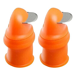 2x Silicone Pouce Couteau Coupe Légumes Doigt Pouce Plante Coupe Rond S