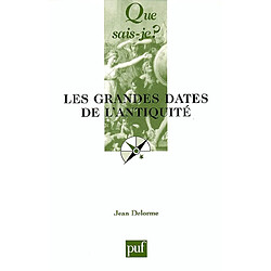 Les grandes dates de l'Antiquité