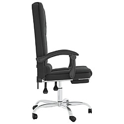 Avis vidaXL Fauteuil de massage inclinable de bureau Noir Similicuir