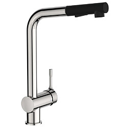 Ideal Standard - Mitigeur évier L jet multifonctions CERALOOK bec orientable chromé - BC178AA