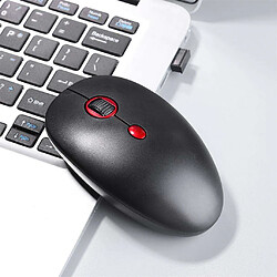 Souris optique sans fil 2.4 GHz pour souris d'ordinateur rouge