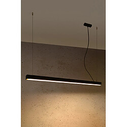 Luminaire Center Plafonnier LED intégré Pinne Acier Noir 1 ampoule 12,5cm