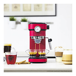 Cecotec machine à café expresso de 1,2L 1350W rouge noir