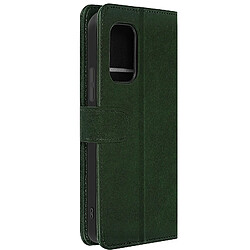 Avizar Housse pour Nokia XR21 Portefeuille Clapet Support Vidéo Sleek Cover Vert