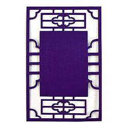 Wewoo École stéréo coloré épais non-tissé fond Pad décoration matériauxtaille 23,5 x 36 cm violet