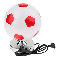 football créatif led bureau table lampe chambre décoration 220v eu prise rouge