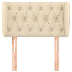 Avis Maison Chic Tête de lit scandinave avec oreilles,meuble de chambre Crème 83x23x78/88 cm Tissu -MN68420