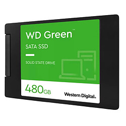 WESTERN DIGITAL - Green - Disque SSD Interne - 480 Go - 2,5 - WDS480G3G0A pas cher