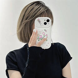 GUPBOO Étui pour iPhone11ProMax Pousser la fenêtre petite fleur fraîche littéraire cas de téléphone portable femmes simples