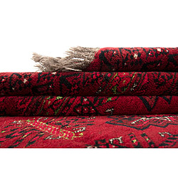 Vidal Tapis de laine 178x100 rouge Afghan pas cher