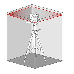 Avis Metrica - Niveau laser rouge 3D Haute Puissance portée 20 m - JUNIOR