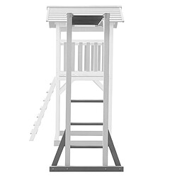 Avis AXI Beach Tower Cadre d'escalade en bois en gris et BLANC | Élément d'appoint pour Aires de Jeux | Accessoires d'escalade pour Aire de Jeux - 205,7 cm