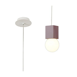 Luminaire Center Suspension Galaxia Ciment blanc et rouge