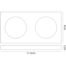 Avis Inspired Jante rectangulaire pour downlight encastré à double tête uniquement transparente, nécessite 100035310 pour compléter l'article