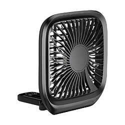 Universal 12V Mini 360 Rotative Double Tête Portable Siège Auto Clip Ventilateur Forte Air Refroidissement Ventilateur de Voiture d'Été Air Refroidissement Ventilateur Haute Qualité | Fan (Noir)