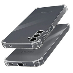 Avizar Coque pour Samsung Galaxy M35 Antichoc Flexible Coins renforcés Transparent