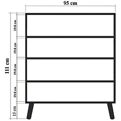 Avis Hanah Home Buffet en aggloméré Multilux Form.