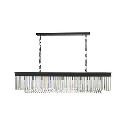 Acheter Luminaire Center Suspension Celeus Noir mat, Cristal