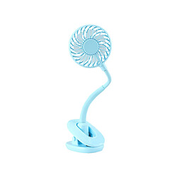 Clip de Chargement USB Portable sur Aromathérapie Mini Ventilateur de Refroidissement pour Bureau à Domicile - Bleu